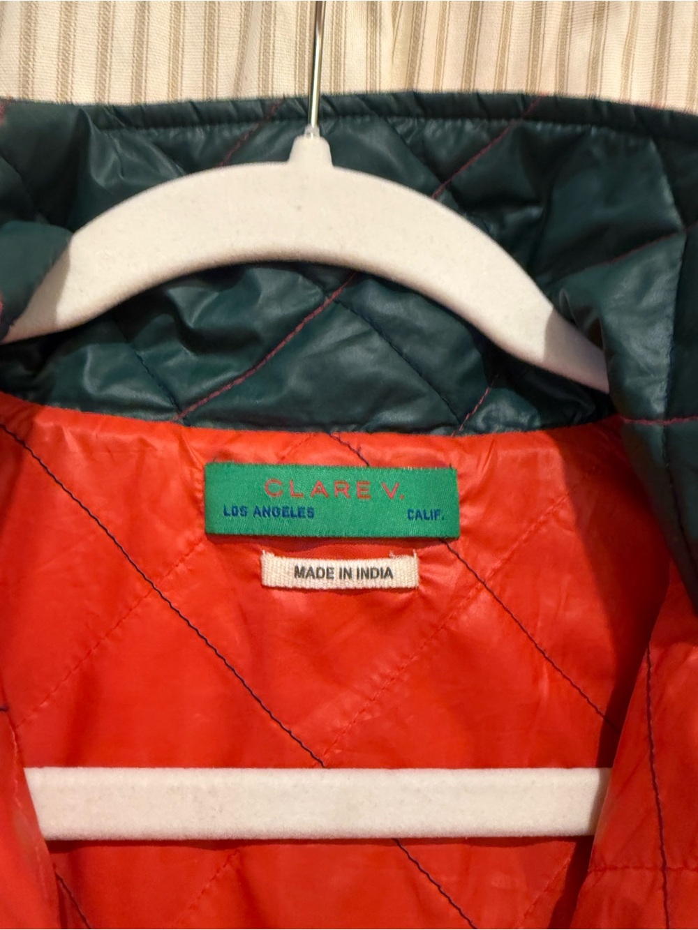 Clare V Jacque Jacket - Spruce & Poppy Quilted Nylon / M/L - Picture 2 of 3